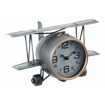 Ceas de masa Charles Aereo 154-6 Gri Antichizat / Negru, L26,5xl19,5xH15 cm
