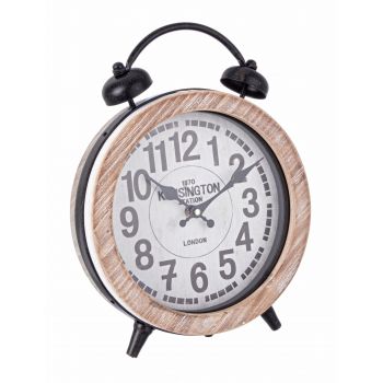 Ceas de masa Ticking Q12 Natural / Alb Antichizat / Negru, L25xl8xH32 cm