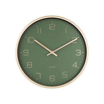 Ceas de perete Karlsson Elegance, verde
