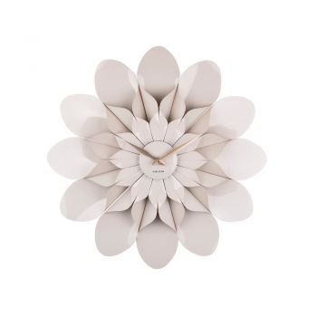 Ceas de perete Karlsson Flower, ø 60 cm, gri