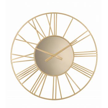Ceas de perete Ticking Q281 Auriu, Ø60 cm