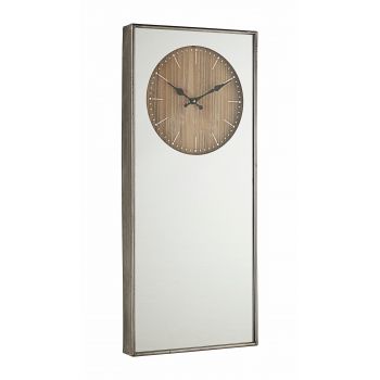 Ceas de perete Ticking Q81 Alb / Gri Antichizat, L35xl80 cm