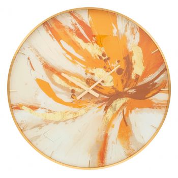 Ceas de perete, Toply, Mauro Ferretti, Ø80 cm, sticla/MDF/metal, multicolor
