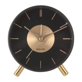 Ceas deșteptător ø 11 cm Gold Disc – Karlsson