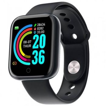 Ceas inteligent Smartwatch Media-Tech ACTIVEBAND PROGRESS MT868, Ecran IPS 1.3inch, Monitorizare Puls, Pedometru, Alarma, Notificare Apeluri si Aplicatii, Functii Sport (Negru)
