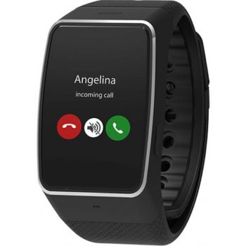 Ceas inteligent Smartwatch MyKronoz ZeWatch 4, LCD Capacitive touchscreen, Bluetooth (Negru)