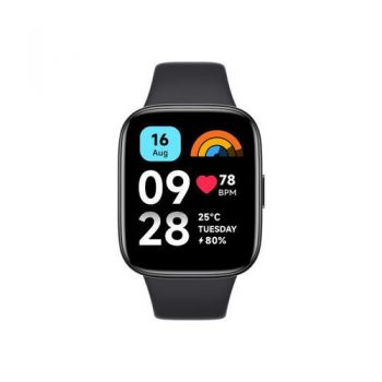 Ceas inteligent Smartwatch Xiaomi Redmi Watch 3 Active, Display LCD 1.83inch, Bluetooth, Waterproof 5 ATM, Senzor Ritm cardiac (Negru) ieftin