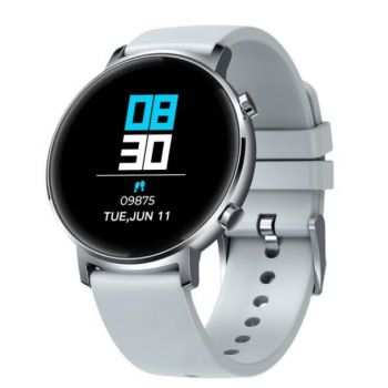 Ceas inteligent Smartwatch Zeblaze GTR Silver, IPS 1.3 , Ritm cardiac, Presiune sanguina, Calorii, Meteo, Control muzica (Argintiu)