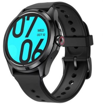 Ceas inteligent Smarwatch Mobvoi TicWatch Pro 5 GPS Obsidian Elite Edition, Display OLED 1.43inch, Bluetooth, Waterproof 5 ATM, Monitorizare Oxigen, Ritm Cardiac, Stres (Negru)