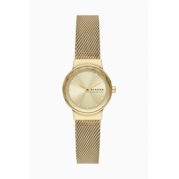 Skagen ceas femei, culoarea auriu