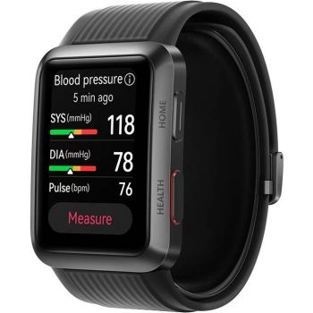 SmartWatch Huawei Watch D, Fluoroelastomer Strap, Black