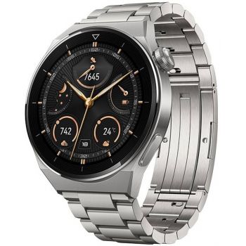 SmartWatch Huawei WATCH GT 3 Pro, 46mm, Titanium Strap, Light