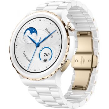 SmartWatch Huawei WATCH GT 3 Pro, Ceramic Strap, White de firma original