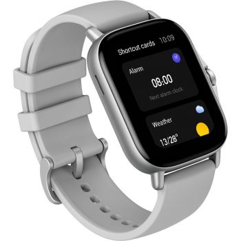 AMAZFIT SmartWatch Amazfit GTS 2, aluminiu argintiu, curea silicon gri
