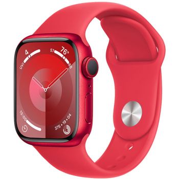 Apple Apple Watch 9, GPS, Carcasa RED Aluminium 45mm, RED Sport Band - M/L