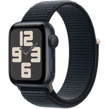 Apple Apple Watch SE (2023), GPS, Carcasa Midnight Aluminium 40mm, Midnight Sport Loop