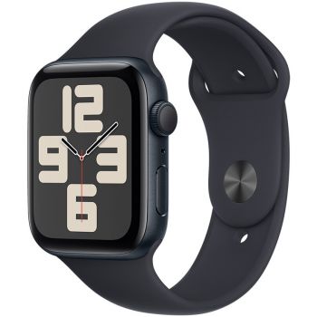 Apple Apple Watch SE (2023), GPS, Carcasa Midnight Aluminium 44mm, Midnight Sport Band - S/M