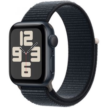 Apple Apple Watch SE (2023), GPS, Carcasa Midnight Aluminium 44mm, Midnight Sport Loop ieftin