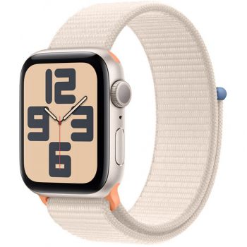 Apple Apple Watch SE (2023), GPS, Carcasa Starlight Aluminium 40mm , Starlight Sport Loop