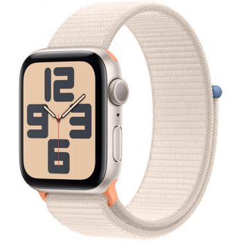 Apple Apple Watch SE (2023), GPS, Carcasa Starlight Aluminium 40mm , Starlight Sport Loop ieftin