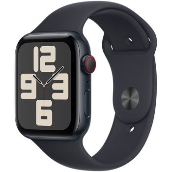 Apple Apple Watch SE (2023), GPS, Cellular, Carcasa Midnight Aluminium 44mm, Midnight Sport Band - S/M