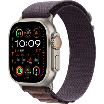 Apple Smartwatch Apple Watch Ultra 2 GPS + Cellular, 49mm Titanium Case with Indigo Alpine Loop - Small de firma original