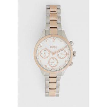 BOSS ceas 1502564 femei, culoarea argintiu