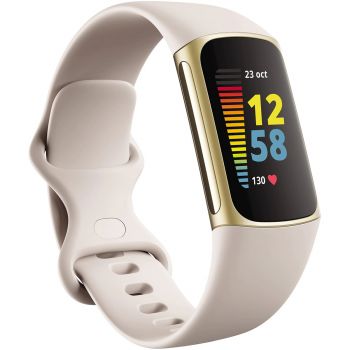 Bratara fitness FITBIT Charge 5, Auriu Soft