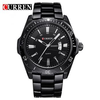 Ceas Barbatesc CURREN CS787, Fashion & Casual, bratara metalica, negru la reducere