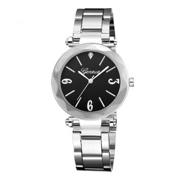 Ceas dama elegant GENEVA, stil elegant, bratara metalica
