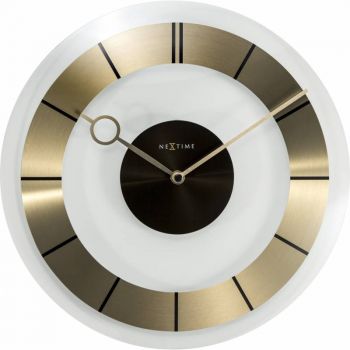 Ceas de perete NeXtime Retro Gold 31cm