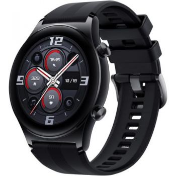 Ceas inteligent Smartwatch HONOR Watch GS3, ecran AMOLED 1.43 inch, GPS, Bluetooth 5.0, iOS& Andoid (Negru) de firma original