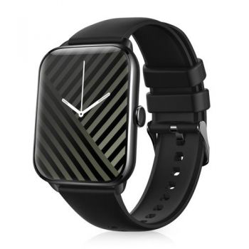 Ceas inteligent Smartwatch Niceboy Watch 3, Display IPS 1.85inch, Bluetooth, Monitorizare Somn, Nivel de oxigenare, Ritm Cardiac, Waterproof IP67 (Negru) de firma original