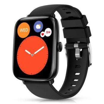 Ceas inteligent Smartwatch Niceboy Watch Lite 3, Display 1.69inch TFT, Bluetooth, Monitorizare Activitate, Somn, Nivel de oxigen, Tensiune arteriala, Waterproof IP68 (Negru)