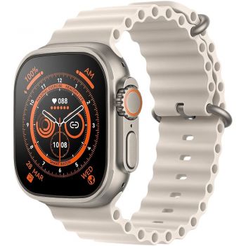 Ceas smartwatch S8 Ultra Max, 49mm Touchscreen, Senzori Monitorizare, Functie Telefon, Grey