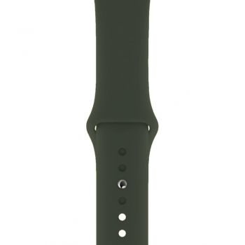Curea din silicon pentru Apple Watch, compatibil cu dimensiunea 42/44 mm, Verde Militar, BBL1758