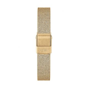 Daniel Wellington curea de ceas Quadro Petite Pressed Evergold culoarea auriu