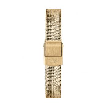 Daniel Wellington curea de ceas Quadro Petite Pressed Evergold culoarea auriu