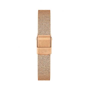 Daniel Wellington curea de ceas Quadro Petite Pressed Melrose Rose culoarea auriu ieftin