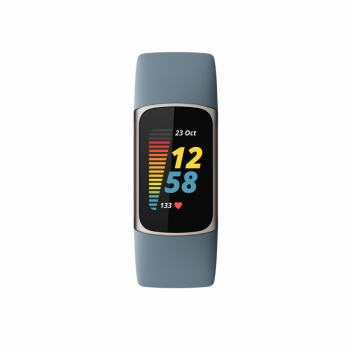 Fitbit Bratara fitness Fitbit Charge 5, Stainless Steel, Steel Blue/Platinum