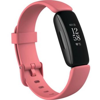 Fitbit Bratara fitness Fitbit Inspire 2, Bluetooth, Rezistenta la apa (Roz/Negru)