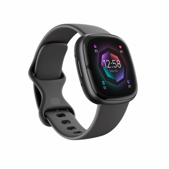 Fitbit Ceas smartwatch Fitbit Sense 2 Shadow Grey/Graphite Aluminum ieftin