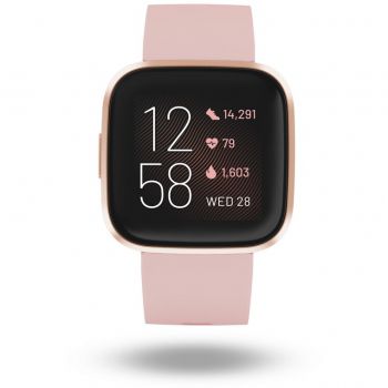 Fitbit Ceas smartwatch Fitbit Versa 2, NFC, Petal/Copper Rose de firma original