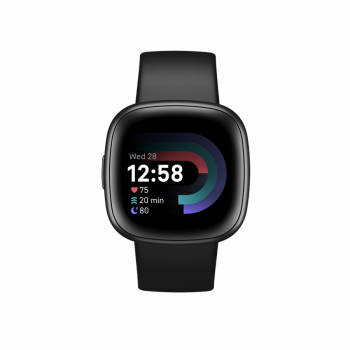 Fitbit Ceas smartwatch Fitbit Versa 4 Black/Graphite Aluminum ieftin