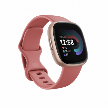 Fitbit Ceas smartwatch Fitbit Versa 4 Pink Sand / Copper Rose Aluminum de firma original