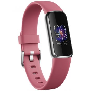 Fitbit SmartWatch Fitbit LUXE - Platinum/Orchid