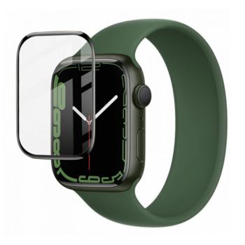Folie protectie pentru Apple Watch Ultra, sticla securizata, Negru-Transparent, CER-BBL7588