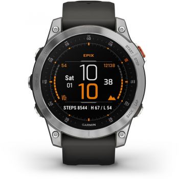 GARMIN Ceas Smartwatch Garmin epix™, 47 mm, Slate/Stainless Steel
