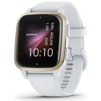 GARMIN Ceas smartwatch Garmin Venu Sq 2, White/Cream Gold GARMIN Ceas smartwatch Garmin Venu Sq 2, White/Cream Gold
