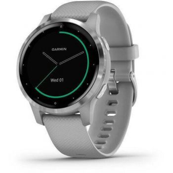 GARMIN Ceas smartwatch Garmin Vivoactive 4S, Powder Gray/Silver